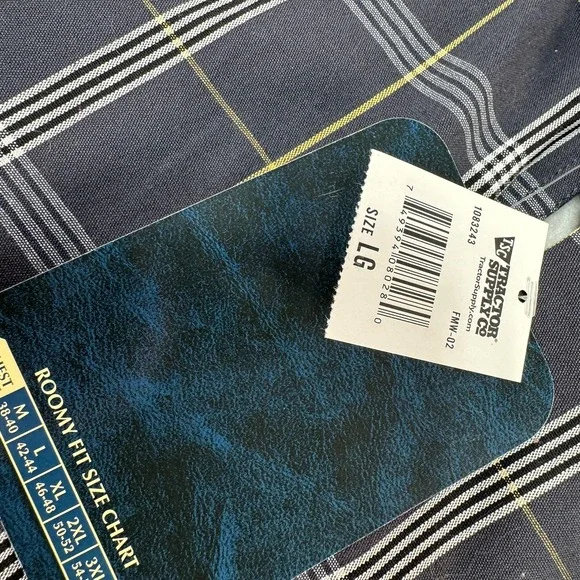 CE Schmidt Workwear Shirt Mens Large Blue Plaid Long Sleeve Button Up Work - Picture 4 of 11